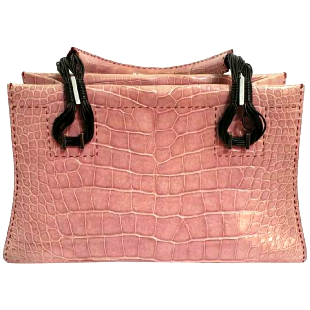 VBH pink alligator purse